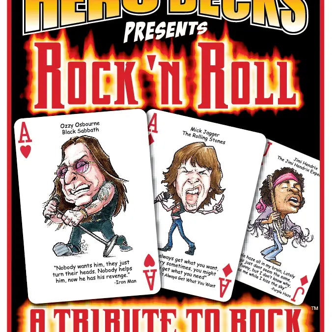 Rock N Roll Legends Playing Cards